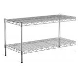 2-Tier Heavy Duty Shelving Unit,36' Wx18 Dx19.5 H,