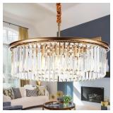$230 23' 8-Light Modern Crystal Chandelier Light F