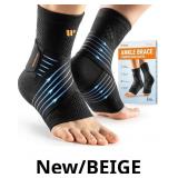 3D Knit Ankle Brace For Women, Dual Compression Sl