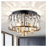 AGV LIGHTING CL002BB Crystal Flush Mount Ceiling L