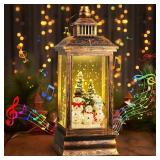 Yirilan 12' Christmas Snow Globes Lantern Musical