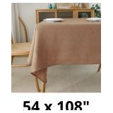 NLMUVW Linen Tablecloth for Rectangle Table 8ft, R