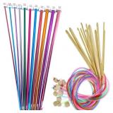 23 Pcs Tunisian Crochet Hooks Set, 11 Aluminum Tun