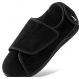 HomeTop Men's Corduroy Slippers Comfy Adjustable H