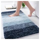 Microfiber Bathroom Rugs, Shaggy Soft and Absorben