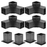 $135 6'x6' Pergola Bracket Kit, 8 PCS (4Pcs 3-Way,