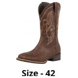 J's.o.l.e Western Cowboy Boots Men Square Toe Pull