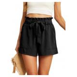 IWOLLENCE Comfy Shirt for Women, Black, Large