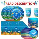 Under The Sea Party Supplies Serves 24 Guests, Oce