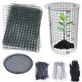 Wire Plant Protector Cage 6 Set - Wire Flower Cage
