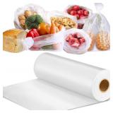 Food Storage Bags, 12  x 16  Clear Plastic Bags, F