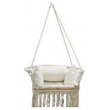 $102 RUN.SE Cotton Rope Hammock Chair - Armrest Ma