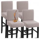 Bar Stool Covers Set of 4, Stretch Removable Polar