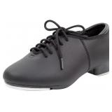 ARCLIBER Lace Up Tap Shoes PU Leather Tap Dance Sh