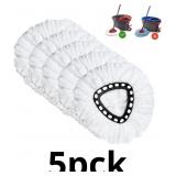 Spin Mop Replacement Head 5 Pack Mop Refill Compat