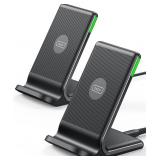 Wireless Charger, INIU 2 Pack 15W Fast Wireless Ch