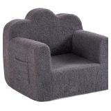 Tiita Kids Couch Sherpa Toddler Chair, Cloud-Like