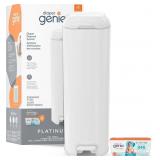 Diaper Genie Platinum Diaper Pail, White - Made in