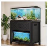$306 3-in-1 Space-Saving Aquarium Stand with Built