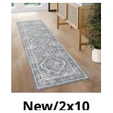 KUTA Oriental Washable Runner Rug, 2x5 Runners Non
