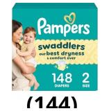 Pampers Baby Diapers - Swaddlers - Size 2, 148 Cou