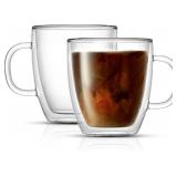 Double Wall Glasses - Coffee Mugs (Set of 2) - 350