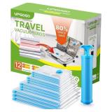 Vacuum Bags for Travel, 12 Pack with Hand Pump, Sp