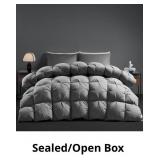 $102 BLACK-LEYCAY 850 Fill-Power Luxury Twisted Fl