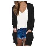 DB MOON Womens Long Cardigan 2025 Fall Lightweight