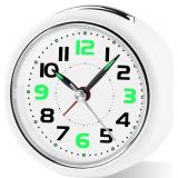 DTKID Alarm Clock for Bedroom, 3.27' Small Analog