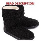 LongBay Women's Chenille Knit Bootie Slippers Warm
