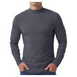 Askdeer Men's Thermal Shirts Long Sleeve Mock Neck