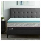 $185 Lucid 3' Cooling Gel with Aloe Plush Memory F