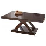 $352 Jocelyn Coffee Table in Espresso Cherry Wood