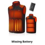 Men's Heated Fleece Vest with Battery Pack 16000mA