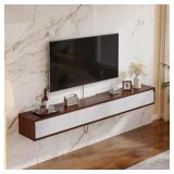 $545 Fully Assembled Floating TV Stand,High Gloss