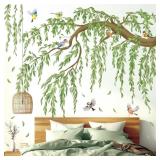 DECOWALL Willow Tree Branch Wall Stickers   Birds