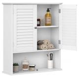 VASAGLE Wall Cabinet, Hanging Bathroom Storage Org