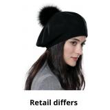 French Style Beret Hats,Wool Knit Solid Color Wome