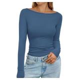 PRETTYGARDEN Long Sleeve Shirts for Women 2025 Fal