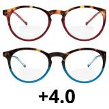 Yogo Vision Bifocal Reading Glasses 2 Pack Plastic