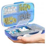 Travel Pill Organizer - Airtight Medicine Case for