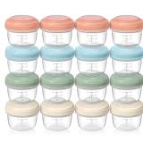 VITEVER 16 Pack 4 oz Small Containers with Lids, R