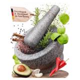 ChefSofi Mortar and Pestle Set - Unpolished Heavy