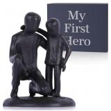 Iron Father and Son Sculpture,Sentimental for Dad,