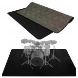 4Ft x 5.3Ft Drum Pad Drum Mat Drum Carpet, Tightly