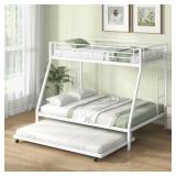$390 Giantex Twin Over Full Bunk Bed with Trundle,