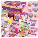 24 Pack Squishy Toys with Valentine's Day Cards fo