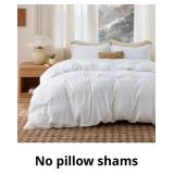 Bedsure White Duvet Cover Queen Size - Extra Soft