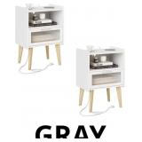 $150 Nightstand with Charging Station, Bedside Tab